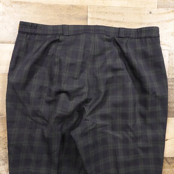 Raphaela by Brax Christiane W8 Pants Women’s 16 Short Blackwatch Plaid Wool - Picture 12 of 14
